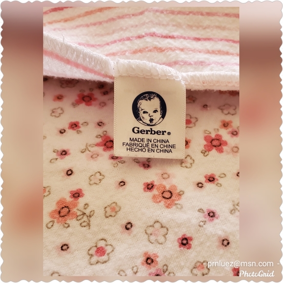 Gerber Receiving Blankets, Lot of 4 - Picture 4 of 4